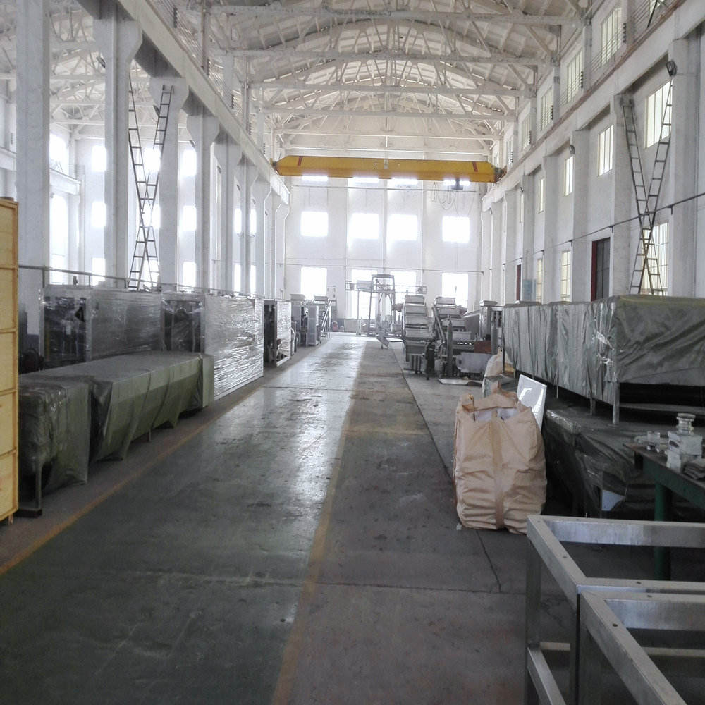 Feet dehair machine workshop view