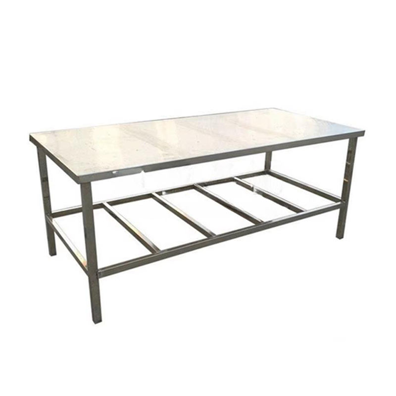 Stainless steel workbench for slaughterhouse
