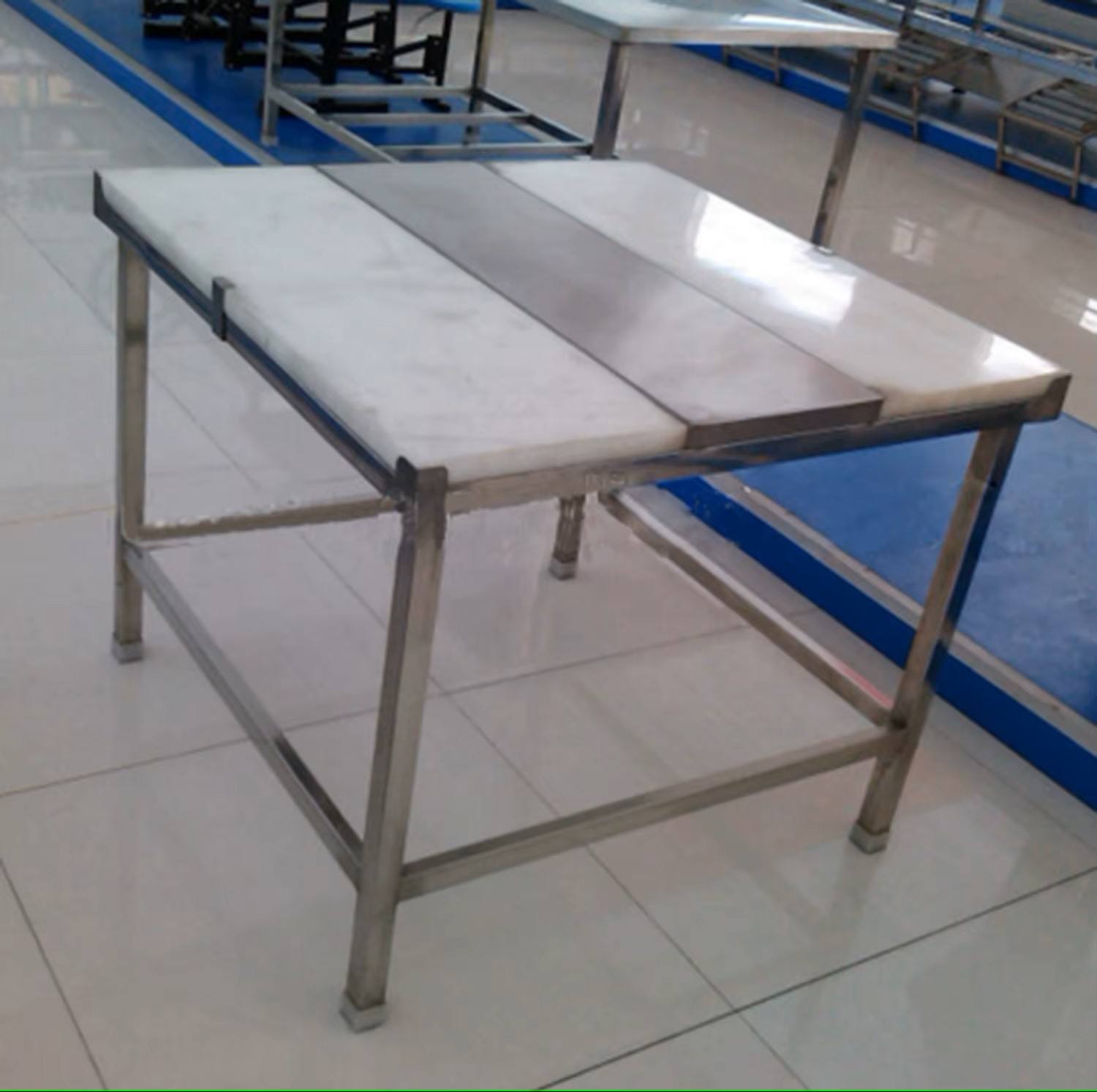 Industrial stainless steel workbench