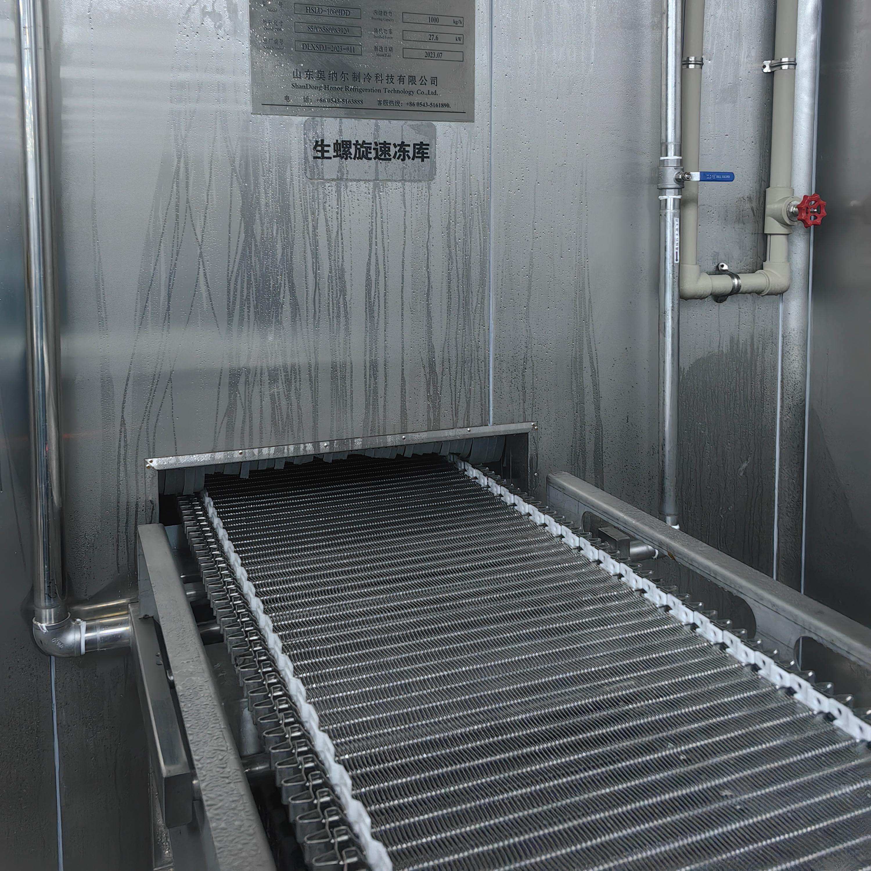 Fluidized bed freezing system